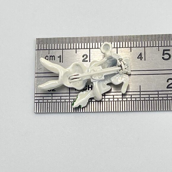 Vintage Lot of 2 Easter Barnaby Bunny Rabbit Spring Pin Brooch 70s 80s Hallmark - Picture 4 of 6